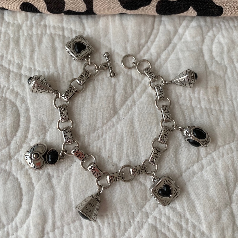 Brighton Silver and Black Bracelet NWOT